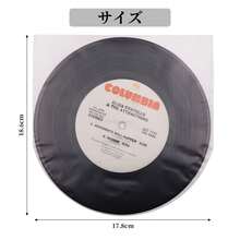 Mayrecords 50PCS 7inch Clear Inner Sleeves Anti-Static 3 Mil Plastic Vinyl Record Cover 7in EP Protective Sleeves For 7'' Record 45 RPM - Clear - View 2