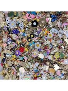 20/30/40/50pcs Random Assorted Enamel Zinc Alloy Charms, Wholesale Bulk Pendants For Bracelet Necklace Earring Jewelry Making, Holiday Jewelry Supplies