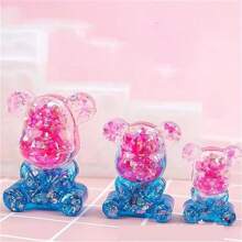 1 Set Of 6 Sitting Bear Shape Resin Molds, 3D Pendant Jewelry Craft Molds, Suitable For Bag Charms, Keychains, DIY Decorations, Daily Wear