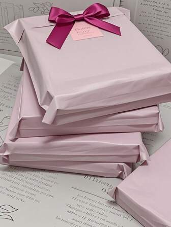 100pcs/10pcs Thick Waterproof Solid Color PE Packaging Bags, Minimalist Multipurpose Bags, Suitable For Office, Transportation And Mailing, Men's Birthday Gifts, Valentine's Day Gift Boxes, Men's Gift Boxes, Men's Gifts, Wholesale Gift Bags, Blue Gift Bags, Halloween, Thanksgiving, Autumn, Harvest Festival, Christmas Gifts, Back To School Season And Other Occasions.