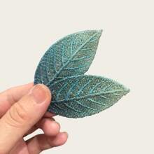 1 Women's Green Leaf Embroidered Hairpin, Sweet Side Clip, Women's Accessories/Hair Accessories, Forest Style Retro Alligator Hair Clip Claw Clips Hair Claws Hair Barrettes