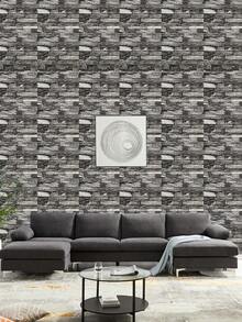 Carta da parati con mattoncini a forma di schiuma, adesivi murali autoadesivi 3D a prova di acqua e anti-E per pulire, applicare e applicare, può essere tagliata, adatta per decorare i soggiorni, dormitori e camere da letto - Multicolore - Visualizzare 11