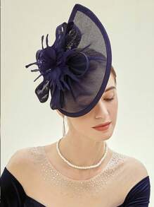 1Pc Tea Party Fascinator Hat For Women Kentucky Headwear Derby Pillbox Church Hat For Cocktail Wedding ,Hair Accessories, Tiny Hats, Mini Fascinator, Mini Cap, School Stuff, Gifts, Classy, Festival Outfits, Rave Accessories