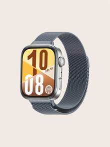 1pc Solid Color Quick Release Magnetic Clasp Stainless Steel Milanese Strap, Compatible With Huawei Watch Fit 3 / Fit 4 - Watch Fit 3/4 - View 7