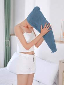 1 khăn quấn tóc, màu trơn, mềm mại, thấm hút tốt, ấm áp, kiểu dáng giản dị, cao cấp, dùng cho tắm, bơi lội, phòng tắm, hồ bơi, trang trí phòng tắm gia đình bốn mùa, khăn trùm đầu cho mùa tựu trường, khăn tắm cho thẩm mỹ viện, khách sạn, thể thao, đồ dùng thiết yếu gia đình, khăn tắm, chăm sóc da. - Màu Xám nhạt - Xem 15