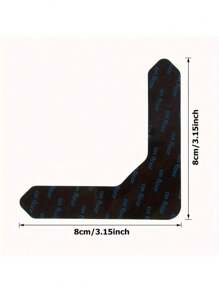 8 pièces de ruban adhésif pour tapis double face, matériau PC lavable antidérapant, réutilisable, pour sols en bois et carrelage, usage intérieur