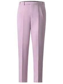 2PCS Men's Seersucker Suit, Mens Summer Spring Striped Seersucker Slim Fit Suit Grooms Lightweight Searsucker Suit For Beach Wedding - 粉色 - 查看 5