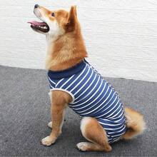 Dog Recovery Suit, Cat Abdominal Wound Recovery Suit, Male And Female Pet Surgery Close Fitting Suit, Anti Licking Dog Suit After Surgery - Baby Blue - View 7