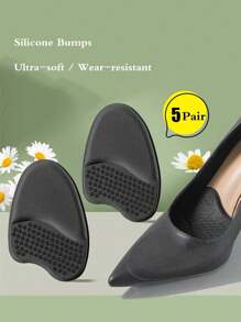 1-5 Paar Zehenballen Pads für Damen, rutschfest & reibungspolsternd für High-Heel-Schuhe, ultra-weiche selbstklebende Zehenballen Einlegesohle