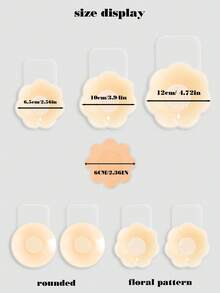 2/10 Pieces Reusable Seamless Silicone Nipple Shields, Invisible Breast Lift Straps, Non-Slip Stickers, Solid Color Bra Accessories, 100% Silicone, Hand Washable, Easy To Clean Bra Accessories, Fits All Bust Sizes High Quality Products Perfect For Summer!