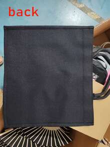 2pcs Teacher Appreciation Gift Set - Large Capacity Fashion Tote Bag With "Teacher" Print, Black Linen Coin Purse,Cosmetic Bag, Lining, And No Closure - Perfect For Educators And School Staff,Teacher's Thank-You Gift, Stylish Casual Accessories For Outings, Vacations, Daily Commute, Thank You Teacher Gifts - Khaki - View 7