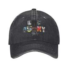 Vintage  Debi Tirar Mas Fotos DTMF Baseball Caps Distressed Denim Washed Snapback Cap  Outdoor Running Golf Soft Hats - Black - View 3
