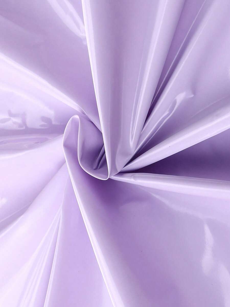 1 件亮面/哑光涤纶面料，化妆包，束口袋，羽绒服面料 - 雪青色 - 查看 1