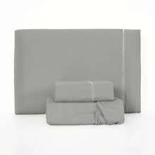 Jogo Lençol de Cama Solteiro Box 3 Peças Micropercal Antialérgico 400 Fios