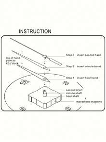 1/2/3sets Movement Shaft Quartz Clock Silent DIY Clock Mechanism Wall Clock Movement Parts, Repair Replacement Clock Accessories Kit Home Decor Back To School Room Decor School Supplies