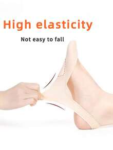 1/4/8双装 女士多色海绵底船袜，丝滑高跟袜，防滑隐形袜，浅口袜（无纸板），春夏款