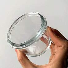 1 pièce Épais bocal de conservation d'aliments en verre avec couvercle hermétique, convient pour les aliments pour bébé, utilisable au micro-ondes haute température et au congélateur, design mignon portable et durable - Multicolore - Voir 3