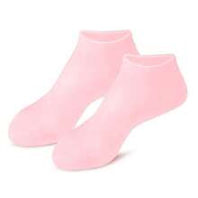 Schützende, feuchtigkeitsspendende Silikon-Socken Fußabdeckung, Anti-Riss Fußabdeckung, wasserdicht und anti-rissig, Hornhaut erweichend, Keratin, wiederverwendbare Fußabdeckung, Fußmaske, weiche Strandstrümpfe Schutzabdeckung