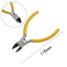 Stainless Steel Yellow Pliers, Mini Crimping Pliers, DIY Craft Tools, Wire Cutters, Jewelry Making Supplies