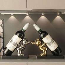 1pc Creative High-End Living Room Wine Rack, Decorative Wine Cabinet, Entrance Hall, Dining Table, TV Stand Decor - Multicolor - View 2