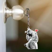 Personalized Photo Keychains, Dog Dad Gifts, Custom Acrylic Charms, Dog Keychains, Pet Photos, Logo Printed Keychains, Family Photo Keychains,Christmas Gifts - Multicolor - View 9