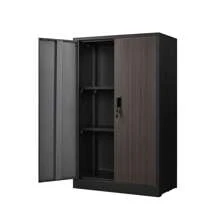 Metal Storage Cabinet With Locking Doors And Adjustable Shelf, Folding Filing Storage Cabinet , Folding Storage Locker Cabinet For Home Office,School,Garage, Black    RR