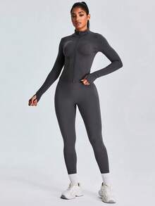 MASKERT Women's Set, Sports Tight Fitting Set, Running Set, Yoga Set, High Elasticity, Skin Friendly And Comfortable - Dark Grey - View 6