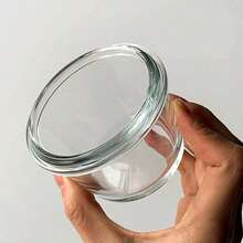 1 pièce Épais bocal de conservation d'aliments en verre avec couvercle hermétique, convient pour les aliments pour bébé, utilisable au micro-ondes haute température et au congélateur, design mignon portable et durable - Multicolore - Voir 4