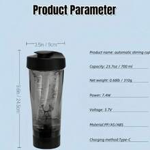 Drinkify Blender Cup, Portable Protein Shaker Bottle - Your Hands - Blue - View 11