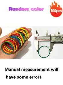 40PCS/100PCS Large Rubber Band Long Rubber Band Morandi Color Various Colors Heavy Duty Rubber Band High Quality Rubber Band Office Supplies Large Rubber Band Suitable For Homes, Kitchens And Offices Back To School