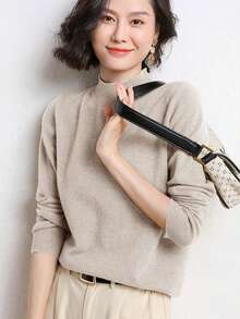 Autumn/Winter New Versatile Pullover Knit Sweater For Women