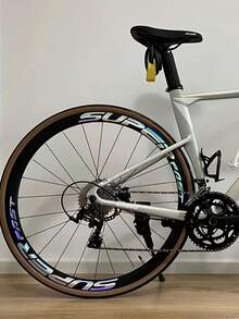 2 件山地自行车/自行车轮圈反光贴纸，激光发光辐条装饰，创意自行车轮圈盖贴花 - 彩色 - 查看 3