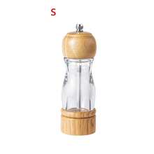 1 件/2 件/3 件手动胡椒研磨器研磨盐胡椒调味瓶陶瓷芯多用途香料瓶厨房工具 - 棕色 - 查看 16