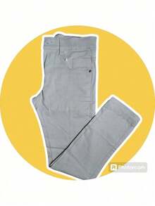 Teen Boy Lycra Twill Trousers 1 To 16 - 米色 - 查看 3