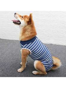 Dog Recovery Suit, Cat Abdominal Wound Recovery Suit, Male And Female Pet Surgery Close Fitting Suit, Anti Licking Dog Suit After Surgery - Baby Blue - View 11