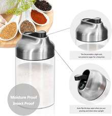 Glass Sugar Dispenser With Pour Spout, Weighted Pourer, Coffee Bar Accessories For Coffee, Tea And Baking - 1 - View 4