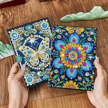 Sổ tay vẽ kim cương mới, Thiết kế Mandala | Bộ dụng cụ vẽ nghệ thuật kim cương dành cho người lớn và trẻ em | Sổ phác thảo hoa Mandala nhiều màu tự làm, Sổ tay nhật ký để học tập, Vẽ nghệ thuật tại nhà và văn phòng - Nhiều màu - Xem 14