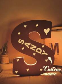 1pc. Customized Name, Customized Children's Letter Night Light, 11-Inch Creative Light-Emitting A-Z Letter Light, Large Letter Mark Letter Sign LED Mark Digital Light Sign, Suitable For Home Night Lights, Bars, Christmas Lights, Birthday Lights