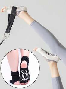 3 oder 1 Paar Pilates Yoga Socken, rutschfeste zehenfreie und fersenlose Zehentrenner-Socken, geeignet für verschiedene Sportarten, kurz, Knöchel, Crew-Länge