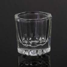 Nail Dappen Dish Cup Glass Dappen Dish For Nail Acrylic Powder Small Dampen Dish Nail Art Acrylic Liquid Holder (No Lid 1pc)