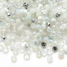 200 piezas de cuentas redondas de vidrio verde de 4mm para hacer joyas y manualidades DIY