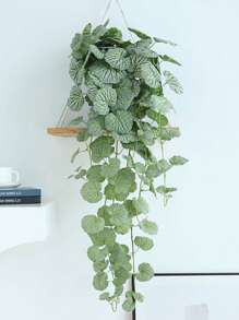 40/70cm Artificial Hanging Vines Fake Begonia Plants Silk Grape Rattan Real Touch Vivid Vine Leaves Hanging Scindapsus Garland For Home Garden Indoor Balcony Decor Without Pot 1pc