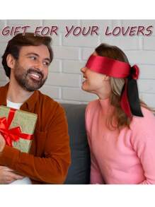 1 pièce Ruban de sommeil interactif pour couple - Masque pour les yeux à ruban pour le masque (bordeaux/violet/noir) Essentiel pour bloquer la lumière pour un sommeil profond pendant les voyages, fournitures pour femmes pour les fêtes, les soirées entre célibataires