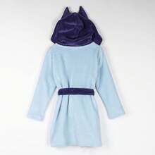 Cerdá Bluey Kids Bathrobe - Soft And Warm Winter Bathrobe - Sleepwear With Hood And Adjustable Belt - Blue - View 3