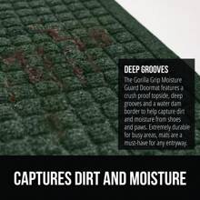 2025new-  Front Door Mat, Indoor Outdoor Ultra Absorbent Moisture Guard Doormat, Absorbs  To 1.7 Cs Of Water, Stain And Fade Ristant, Rubber Backing Doormats, Captur Dirt, 29x17 Green