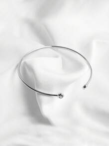 1pc 925 Sterling Silver Fashion Minimalist Cubic Zirconia Adjustable Bracelet For Women, Suitable For Commute, Daily Wear & Valentine's Gift