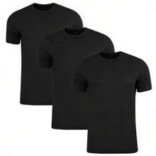 Puma Men's Blank 3-Pack T-Shirt - Black - Black - View 1