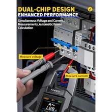 FNRSIDMC-100 Digital Clamp Meter Multimeter 10000 Counts For  Current/Voltage/Diode/Resistance/Capacitor/Continuity/Temperature/Frequency/Zero Live Wire/NCV Test With Flashlight Blacklight Smart