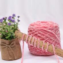 1 Stück 200g Chenillegarn 6mm dick, handgemachtes DIY Gehäkeltes Samt-Effektgarn für Stricken, Schals, Mützen, weiche Decken