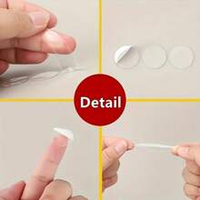 70/140/210pcs Transparent Acrylic Double-Sided Adhesive Tape/Removable Adhesive Dot Pad, Round Double-Sided Sticker